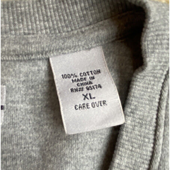 Alan Flusser Golf Silver Collection Pullover Vest Cotton Gray Sweatshirt XL - Picture 4 of 5